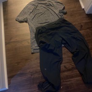 LULU Lemon Jogger pants medium& LULU shirt medium